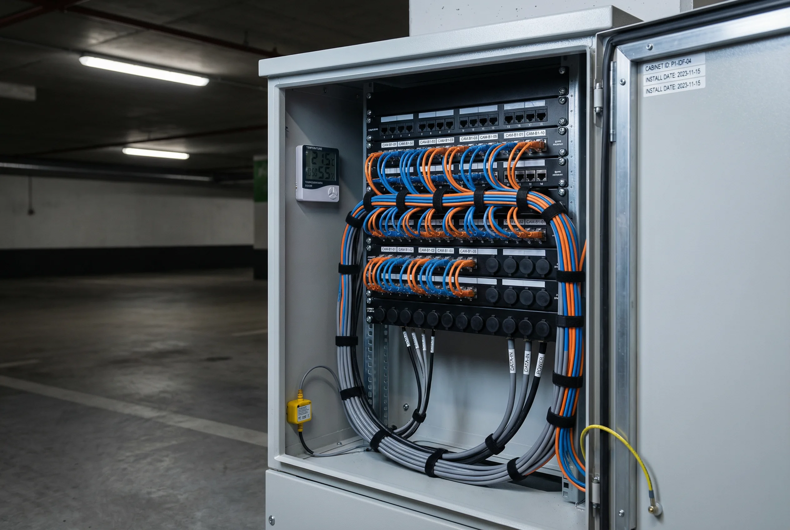 Floor Distribution Cabinet Interior