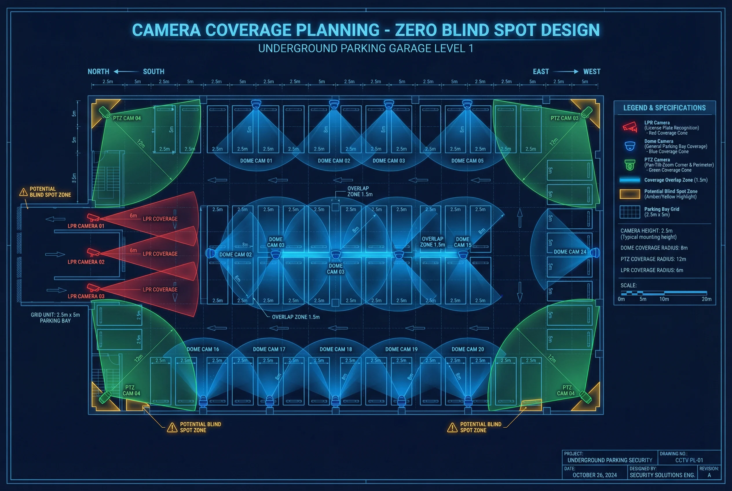 Camera Coverage Planning Layout