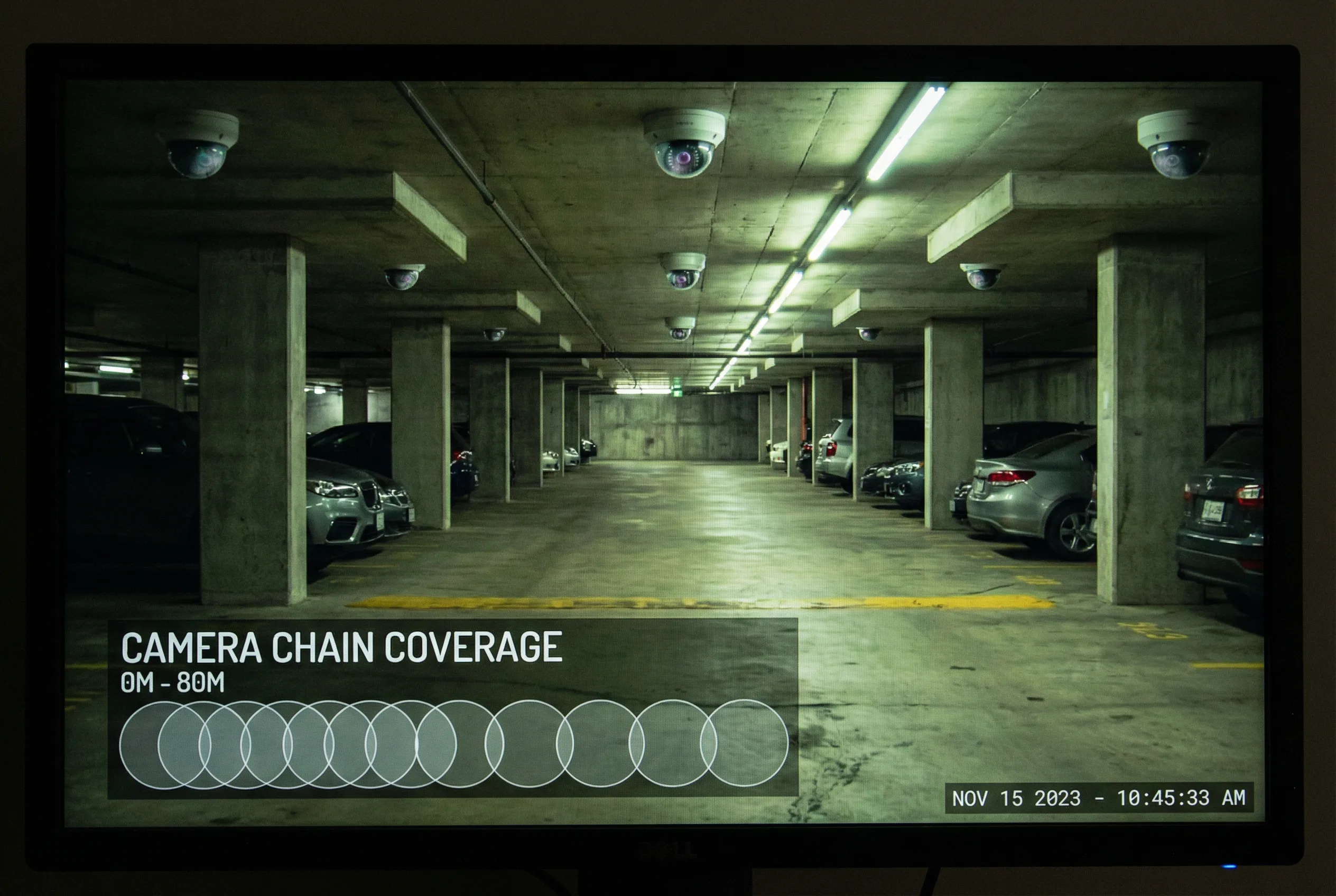 Drive Aisle Camera Chain Coverage Scenario