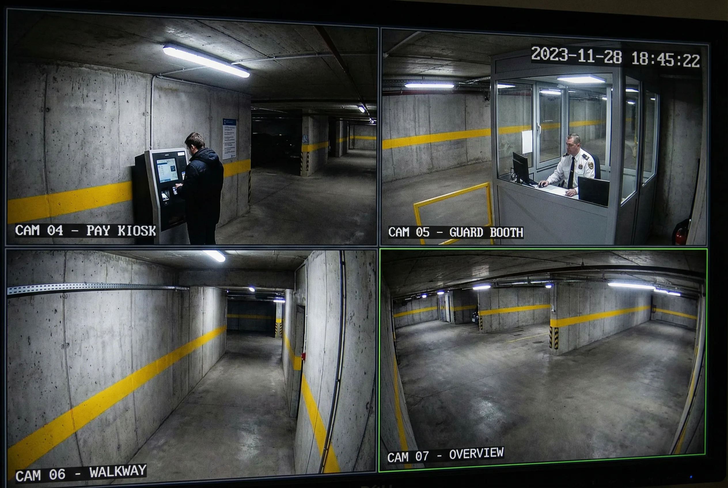 Payment Booth and Guard Station Surveillance Scenario