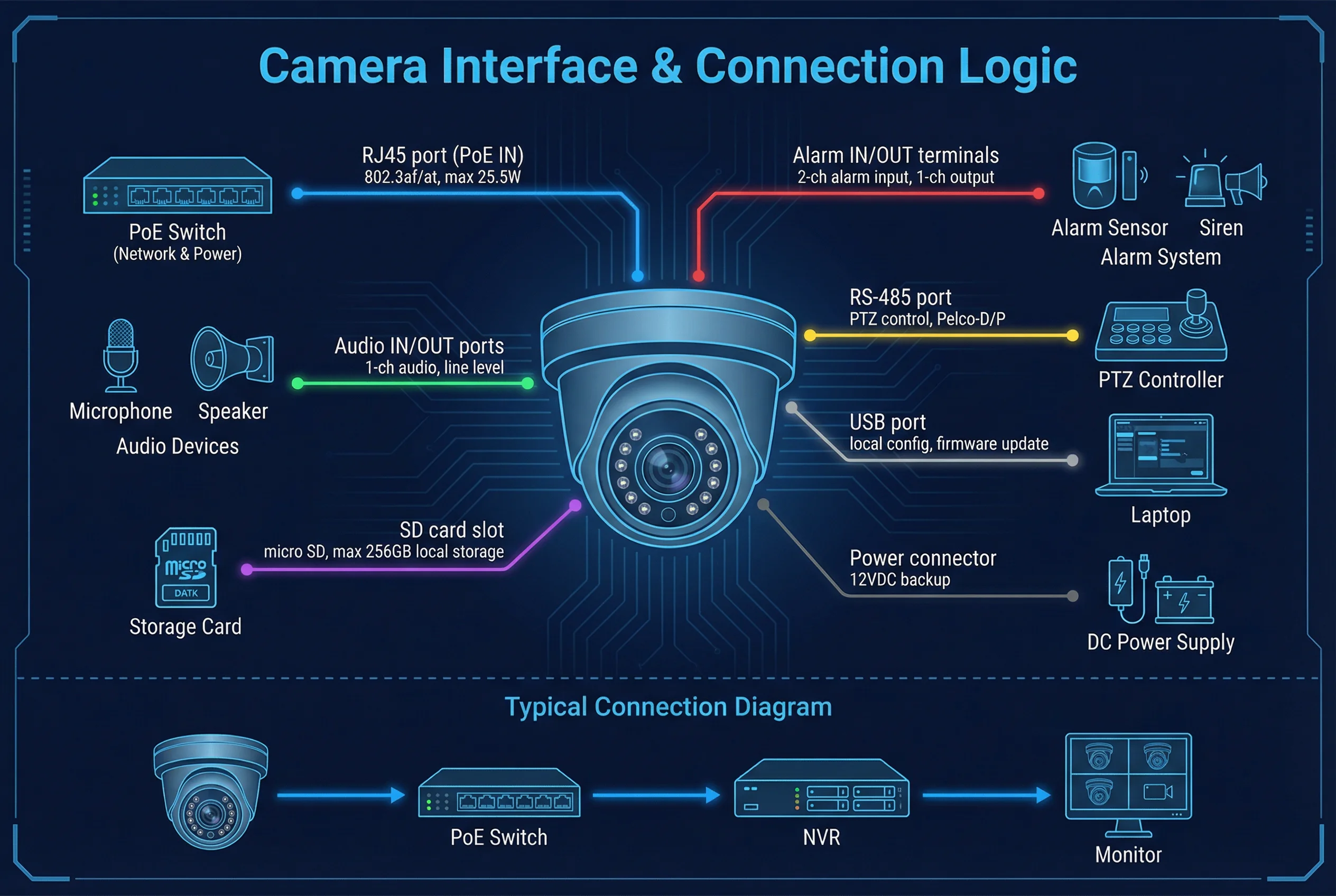 Typical Wiring and Interface Logic Diagram